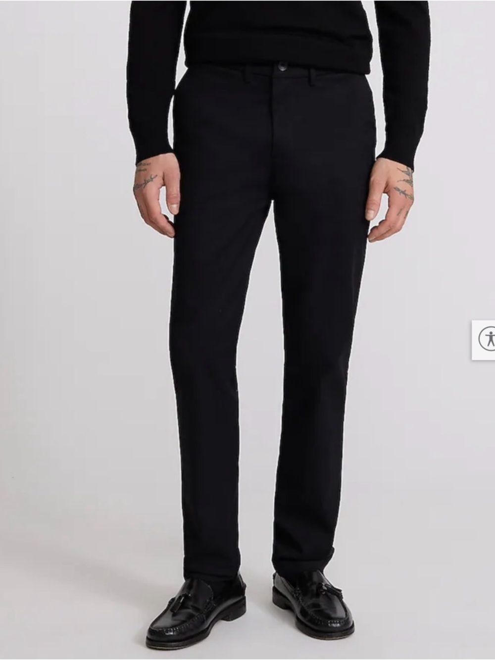 Express Photographer Slim Fit Dress Pants 32/30 Black